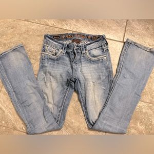 Rock Revival Marrin boot cut frayed jeans | Size: 26